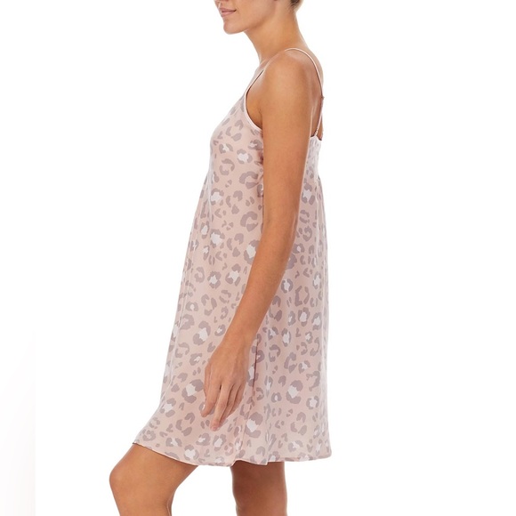 Kate Spade ♠️ ROSEY LEOPARD SATIN CHEMISE IN ROSY LEOPARD Size L - Picture 2 of 8